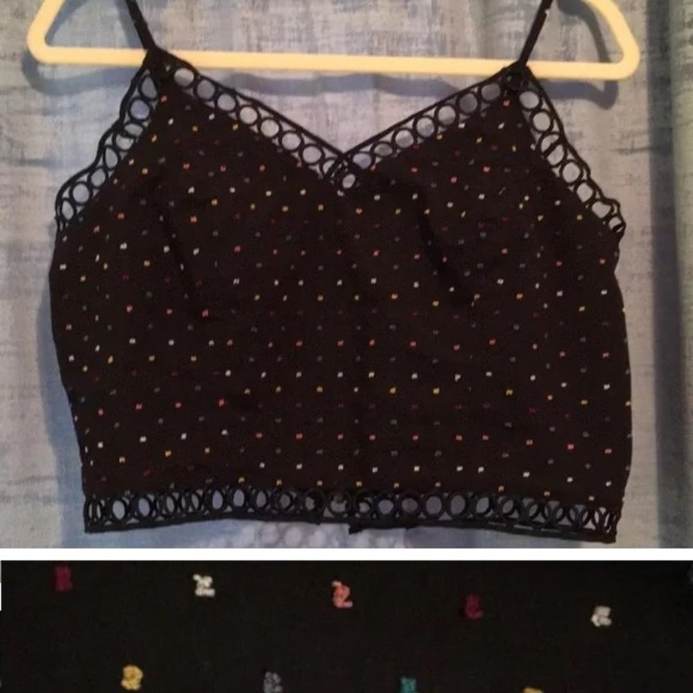 Gianni Bini | Clip-Dot Crop Top